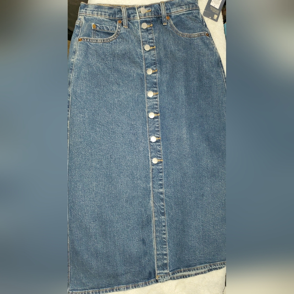 Universal Thread Blue Denim Skirt